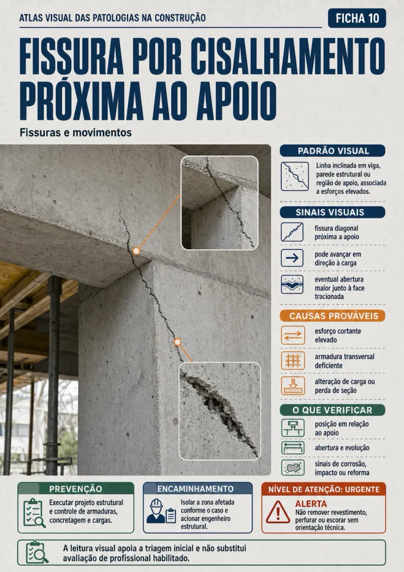 Prévia 4 do Manual da Obra: fissura por cisalhamento proxima ao apoio