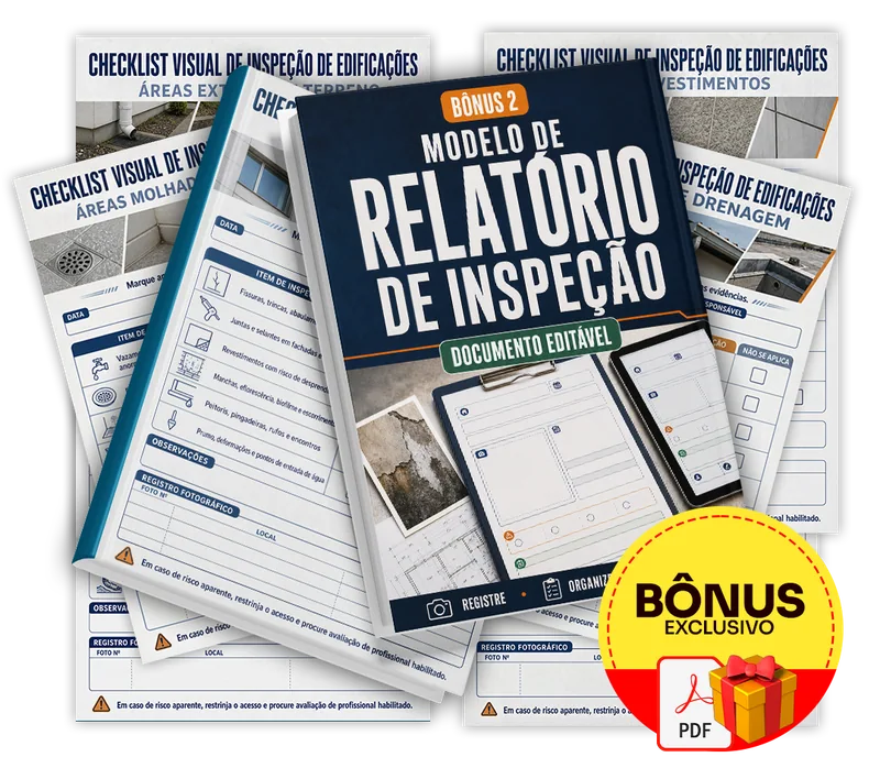 Mockup do bônus 2 — Modelo de Relatório de Inspeção